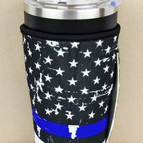 Koozie Cup back the blue